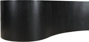 Zaire Solid Wood And Burl Veneer Coffee Table in Black - 99067Black-CT