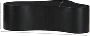 Zaire Solid Wood And Burl Veneer Coffee Table in Black - 99067Black-CT