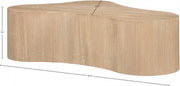 Zaire Solid Wood And Burl Veneer Coffee Table in Natural - 99067Oak-CT