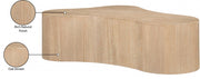 Zaire Solid Wood And Burl Veneer Coffee Table in Natural - 99067Oak-CT