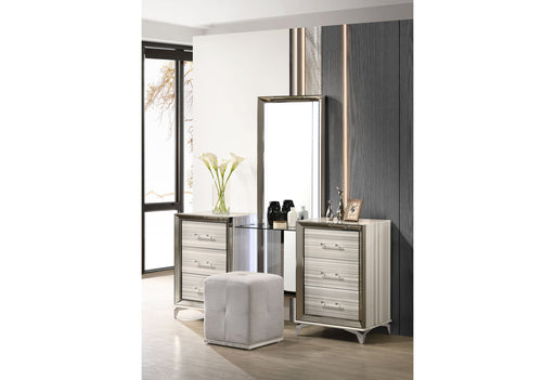 Zambrano White Laf Vanity Dresser - Gate FurnitureDresser
