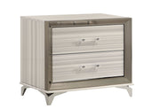 Zambrano White Nightstand - Gate FurnitureNightstand
