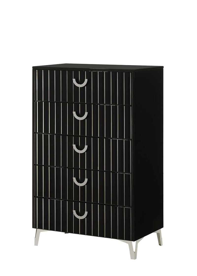 Zane - 5 Drawers Black Chest - B279-C