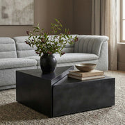 Zani Iron Coffee Table in Black - 131Black-CT17