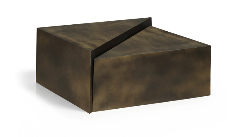 Zani Iron Coffee Table in Brown - 131Brown-CT17