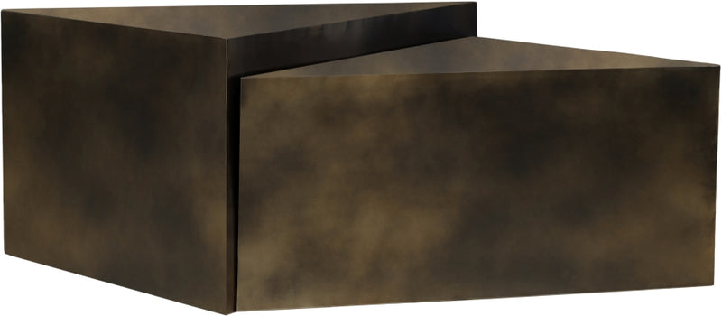 Zani Iron Coffee Table in Brown - 131Brown-CT17