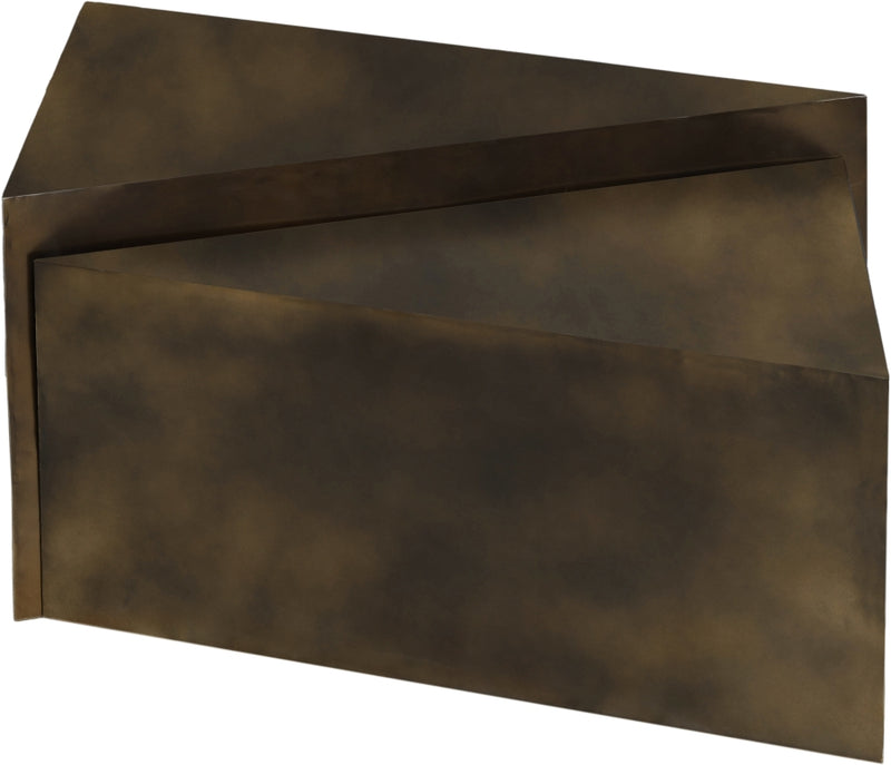 Zani Iron Coffee Table in Brown - 131Brown-CT17