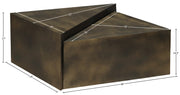 Zani Iron Coffee Table in Brown - 131Brown-CT17