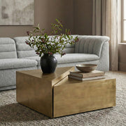 Zani Iron Coffee Table in Gold - 131Gold-CT17