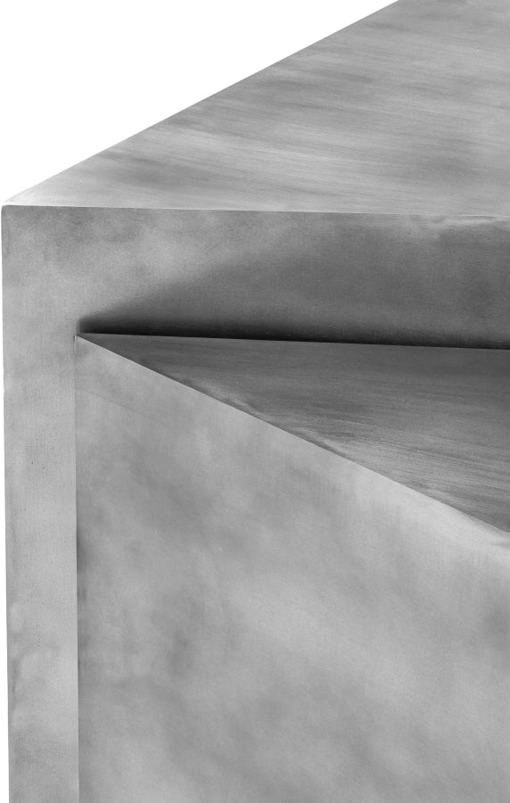 Zani Iron Coffee Table in Silver - 131Silver-CT17