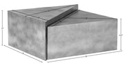 Zani Iron Coffee Table in Silver - 131Silver-CT17