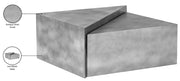 Zani Iron Coffee Table in Silver - 131Silver-CT17