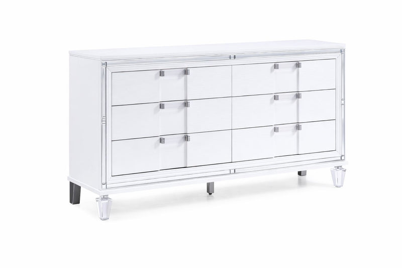 Zara White Dresser - ZARA-WH-DR