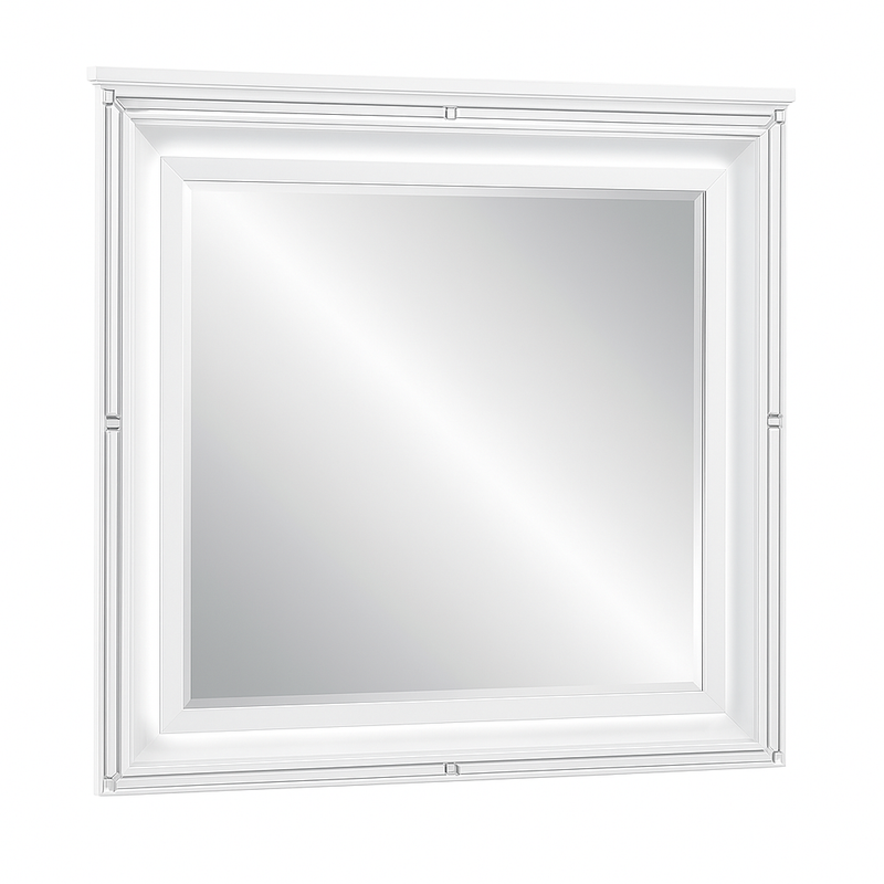 Zara White Mirror - ZARA-WH-MR