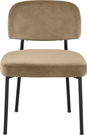 Zarelle Performance Fabric Upholstered Dining Chair in Beige, Set of 2 - 88021Beige-C