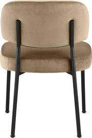 Zarelle Performance Fabric Upholstered Dining Chair in Beige, Set of 2 - 88021Beige-C