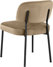Zarelle Performance Fabric Upholstered Dining Chair in Beige, Set of 2 - 88021Beige-C