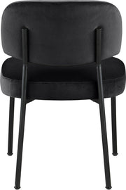 Zarelle Performance Fabric Upholstered Dining Chair in Black, Set of 2 - 88021Black-C