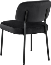 Zarelle Performance Fabric Upholstered Dining Chair in Black, Set of 2 - 88021Black-C