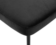 Zarelle Performance Fabric Upholstered Dining Chair in Black, Set of 2 - 88021Black-C
