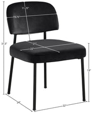 Zarelle Performance Fabric Upholstered Dining Chair in Black, Set of 2 - 88021Black-C