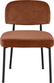 Zarelle Performance Fabric Upholstered Dining Chair in Cognac, Set of 2 - 88021Cognac-C