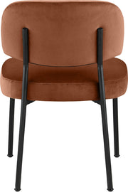Zarelle Performance Fabric Upholstered Dining Chair in Cognac, Set of 2 - 88021Cognac-C