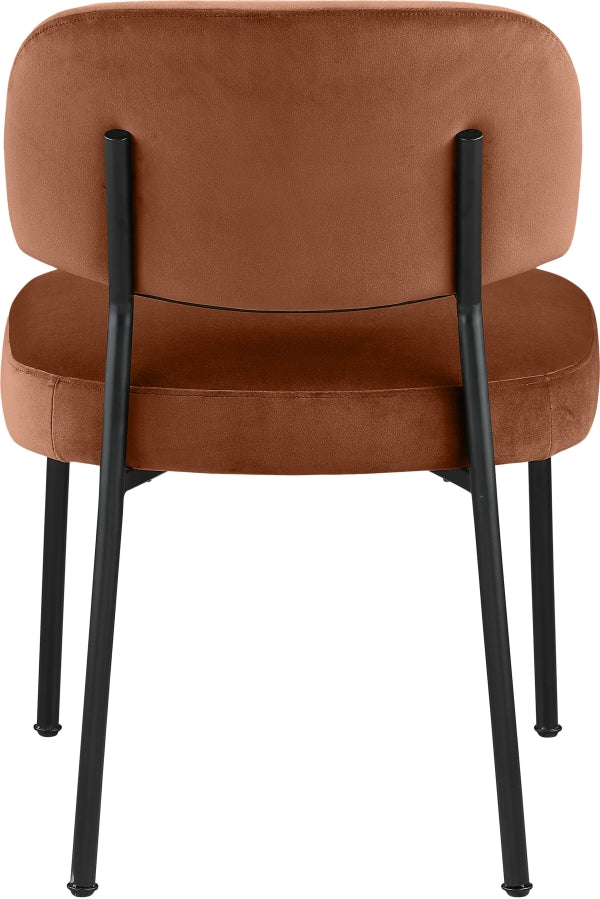 Zarelle Performance Fabric Upholstered Dining Chair in Cognac, Set of 2 - 88021Cognac-C