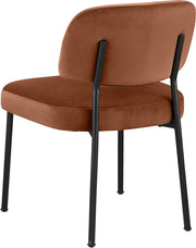 Zarelle Performance Fabric Upholstered Dining Chair in Cognac, Set of 2 - 88021Cognac-C