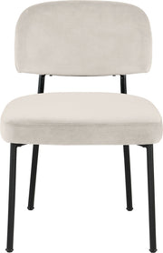 Zarelle Performance Fabric Upholstered Dining Chair in Cream, Set of 2 - 88021Cream-C