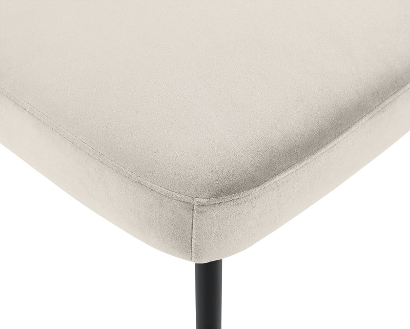 Zarelle Performance Fabric Upholstered Dining Chair in Cream, Set of 2 - 88021Cream-C