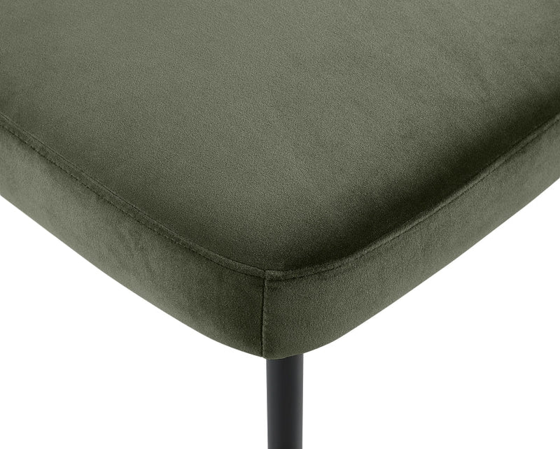 Zarelle Performance Fabric Upholstered Dining Chair in Green, Set of 2 - 88021Green-C