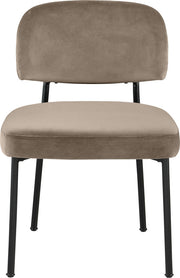 Zarelle Performance Fabric Upholstered Dining Chair in Taupe, Set of 2 - 88021Taupe-C