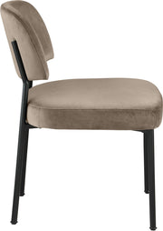 Zarelle Performance Fabric Upholstered Dining Chair in Taupe, Set of 2 - 88021Taupe-C