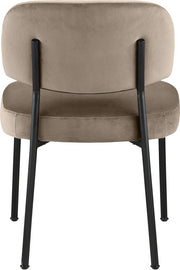 Zarelle Performance Fabric Upholstered Dining Chair in Taupe, Set of 2 - 88021Taupe-C