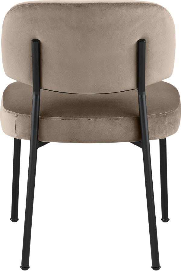 Zarelle Performance Fabric Upholstered Dining Chair in Taupe, Set of 2 - 88021Taupe-C