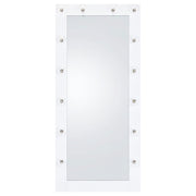Zayan 32 x 71 Inch Floor Mirror LED Lighting White Gloss - 969558