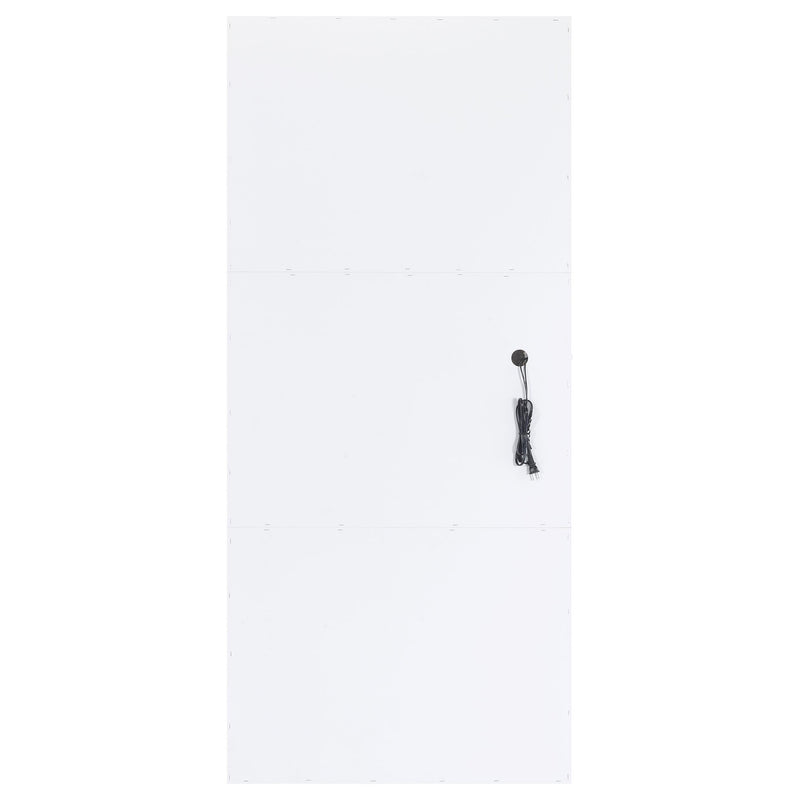 Zayan 32 x 71 Inch Floor Mirror LED Lighting White Gloss - 969558