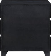 Zaylan Oak Veneer Night Stand in Black - 384Black-NS