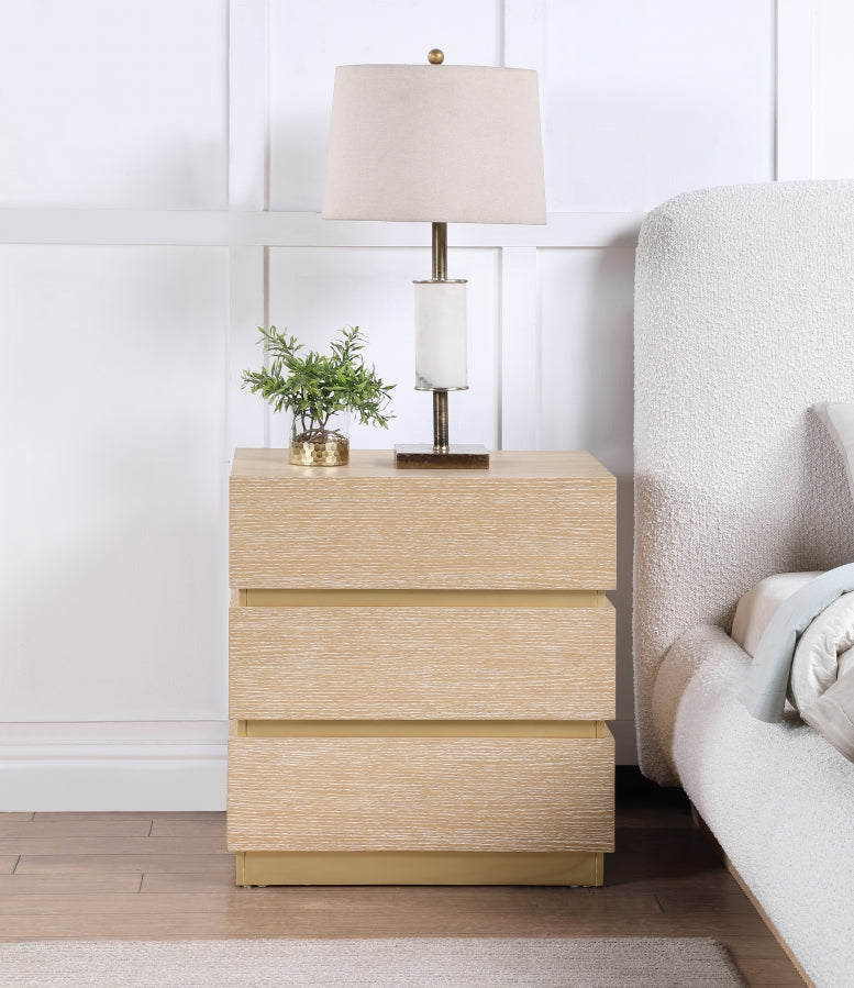 Zaylan Oak Veneer Night Stand in Natural - 384Natural-NS