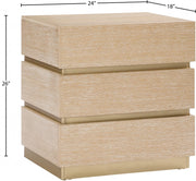 Zaylan Oak Veneer Night Stand in Natural - 384Natural-NS