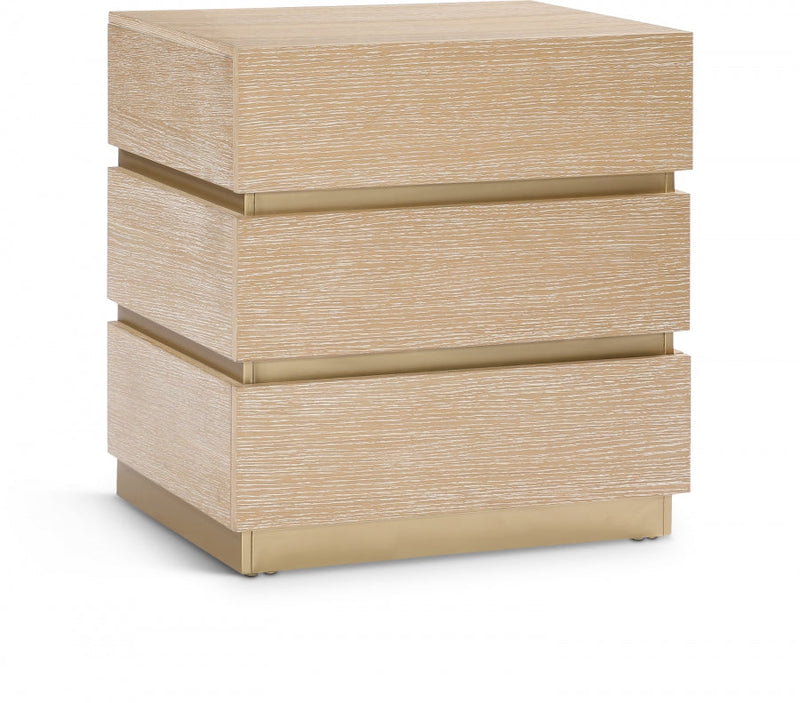 Zaylan Oak Veneer Night Stand in Natural - 384Natural-NS