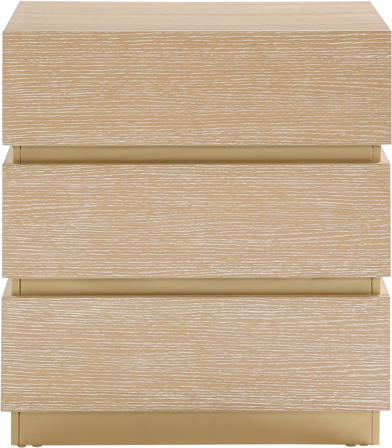Zaylan Oak Veneer Night Stand in Natural - 384Natural-NS