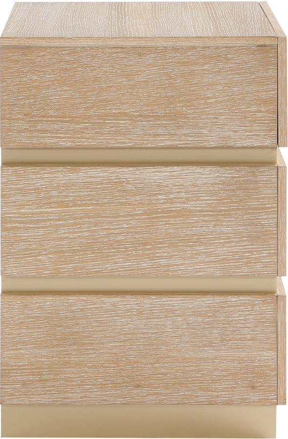 Zaylan Oak Veneer Night Stand in Natural - 384Natural-NS