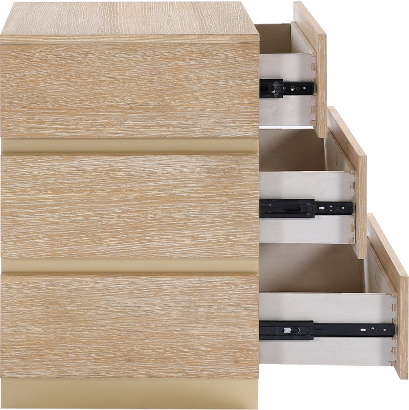 Zaylan Oak Veneer Night Stand in Natural - 384Natural-NS
