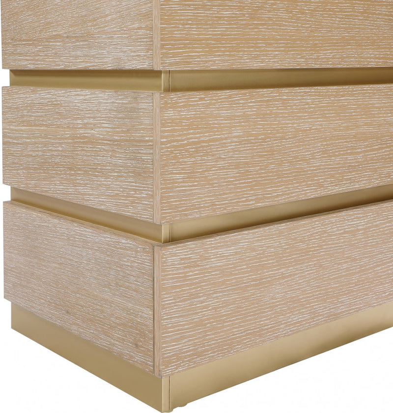 Zaylan Oak Veneer Night Stand in Natural - 384Natural-NS