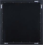 Zayne Wood Veneer Framed Mirror in Black - 842Black-M