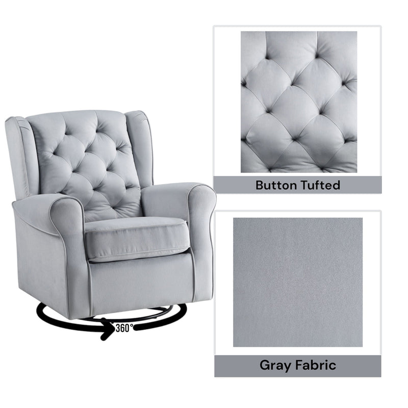 Zeger Swivel Chair W/Glider - LV00924