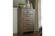 Zelen Warm Gray Chest of Drawers - Gate FurnitureChest