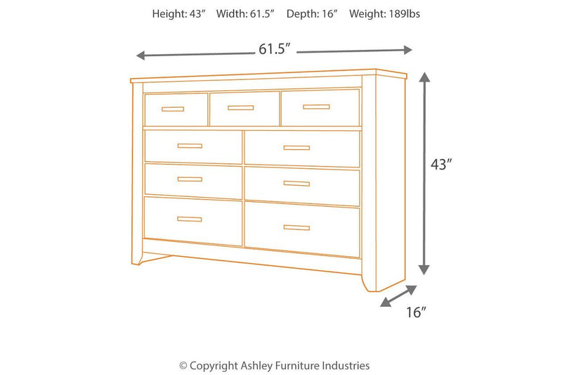Zelen Warm Gray Dresser - Gate FurnitureDresser